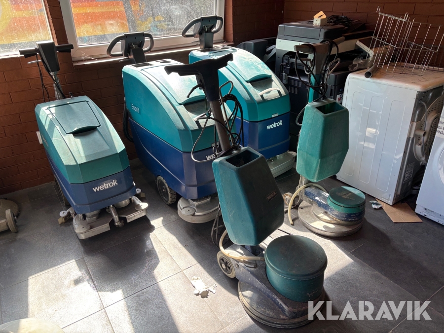 Parti med skurmaskiner Wetrok 5st