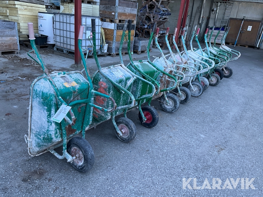 Brukskärra Hörby Bruk Murbrukskärra B35 med lyftöron 10 st