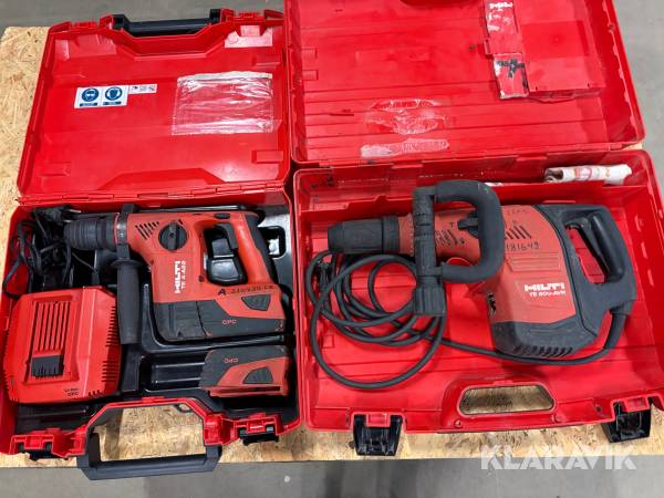 Borrhammare 1 st, Mejsel och bilningshammre 1 st Hilti TE 4-A22 / TE 500 AVR