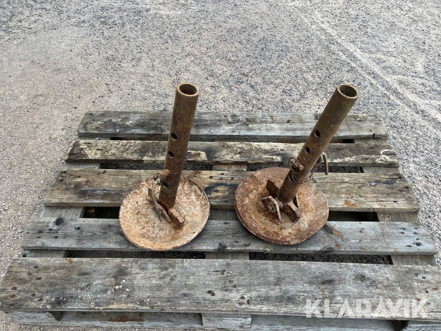 Släpskor till snöblad 2st