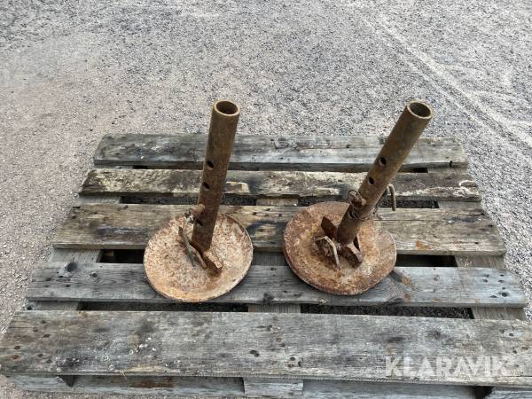 Släpskor till snöblad 2st