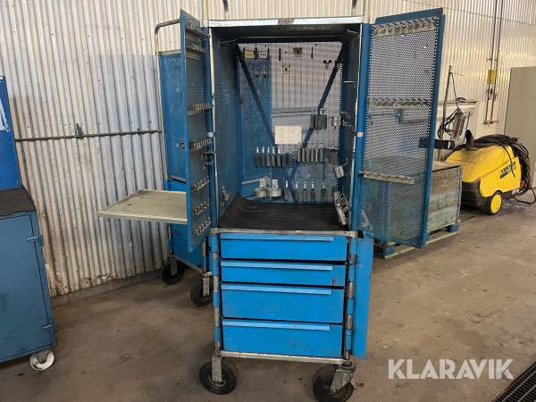 Verktygsvagn Bima med arbetsbänk
