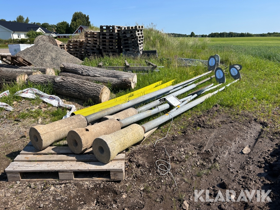 Belysningsstolpar 5 st NVC med LED