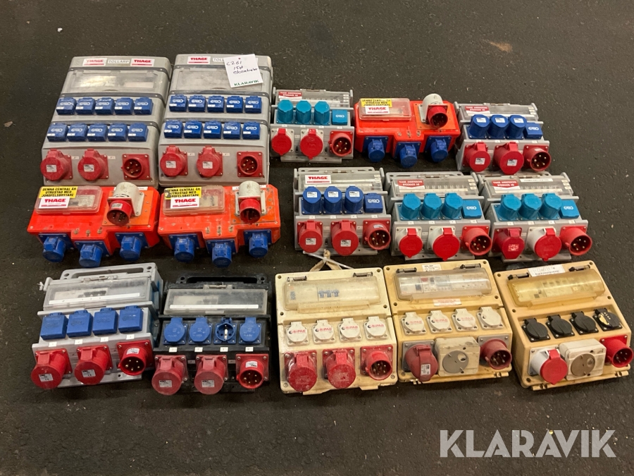 Elcentraler flera märken och modeller