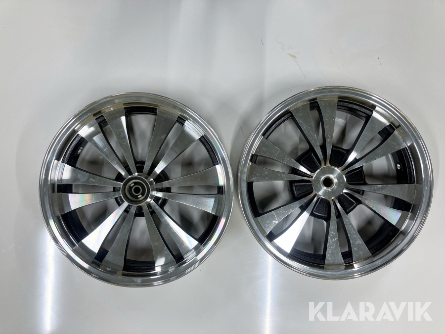 Aluminiumfälgar för MC/moped  3x3,5 tum 2st