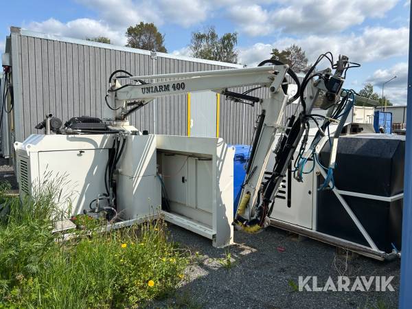 Spolaggregat Uniarm 400 tvätt och spolning både efter väg och i tunnel