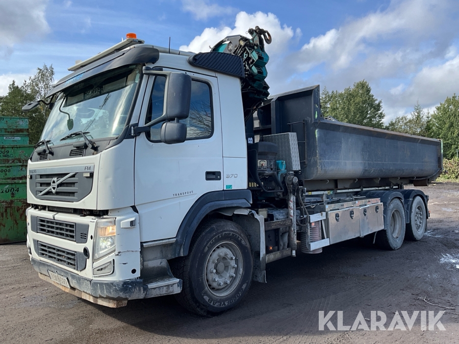 Kranväxlare Volvo FM 370 med kran HIAB 211E