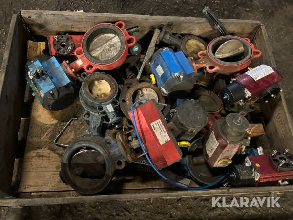 Ventiler & ställdon ca 14 st