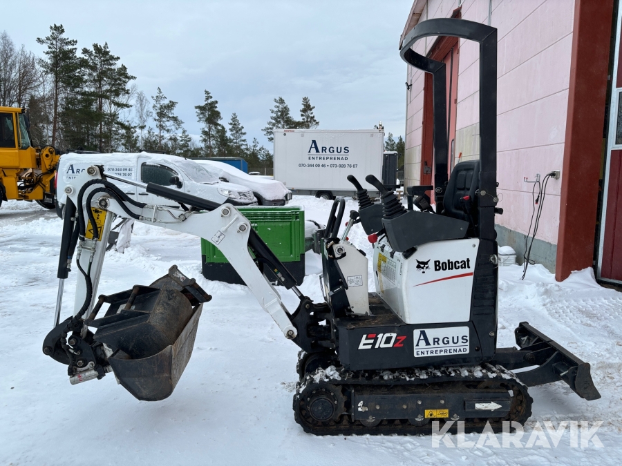 Minigrävare Bobcat E10Z med redskap