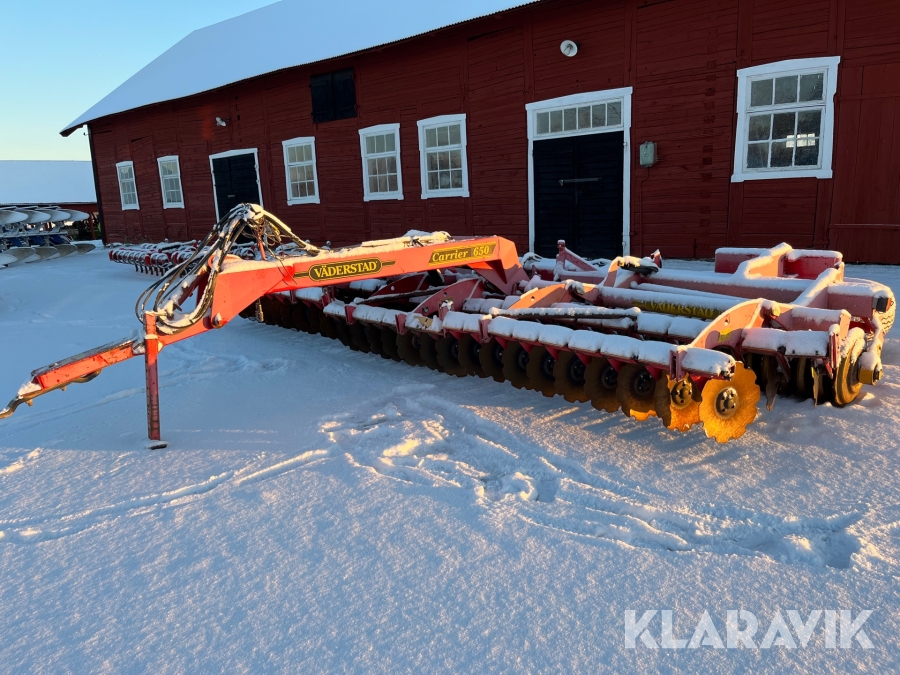 Tallriksredskap Väderstad Carrier 650 med förredskap