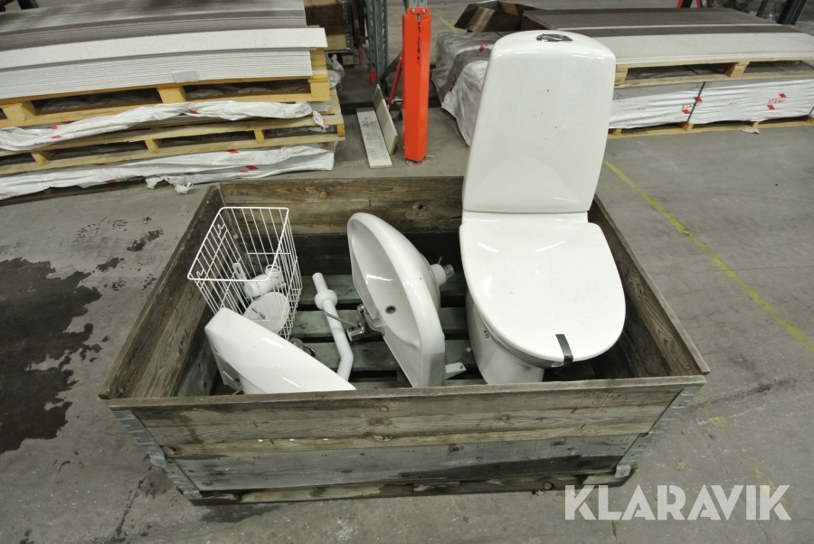 Sanitetsvaror Ifö WC & handfat 3st