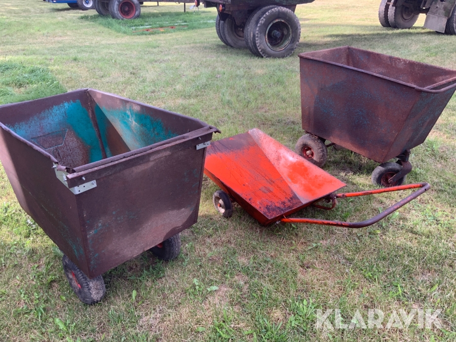 Fodervagnar 2st skyffelvagn 1st