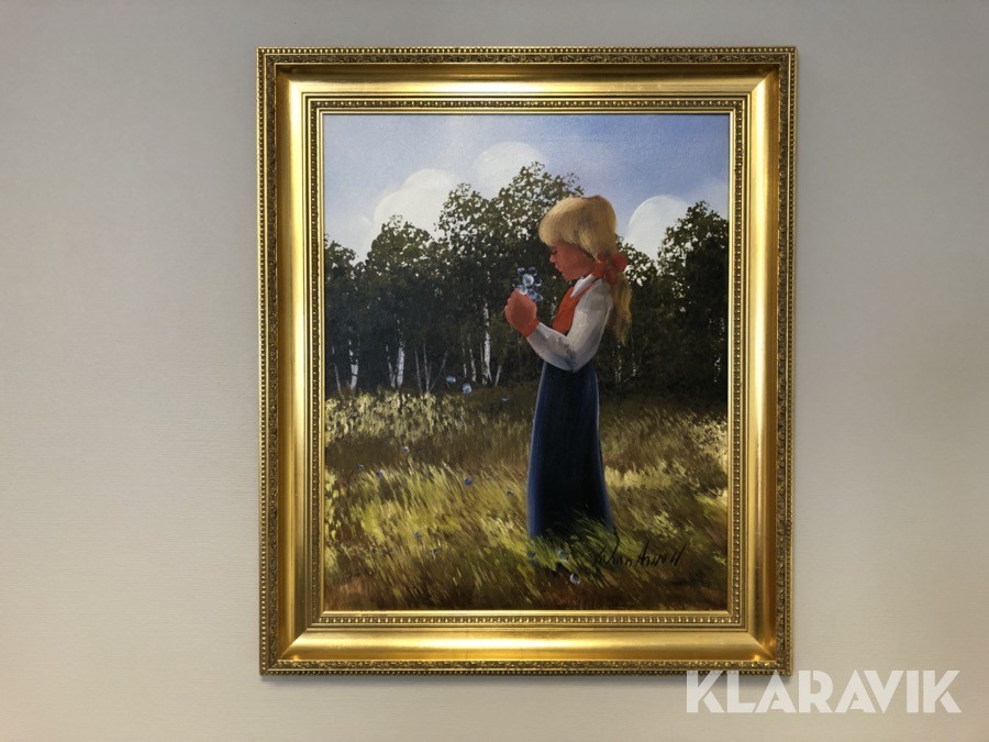 Konst JOHAN ARVALL, Olja på duk, signerad.