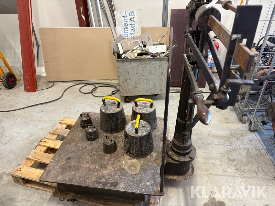 Våg H.R Lindell 500 kg med vikter