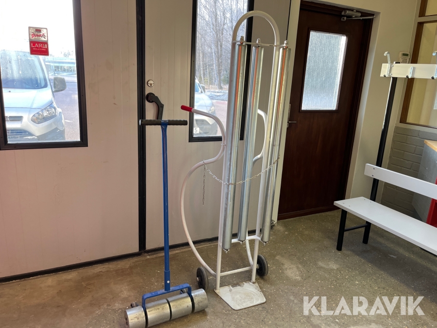 Mattvält och avrullningsvagn för plastgolv Duri