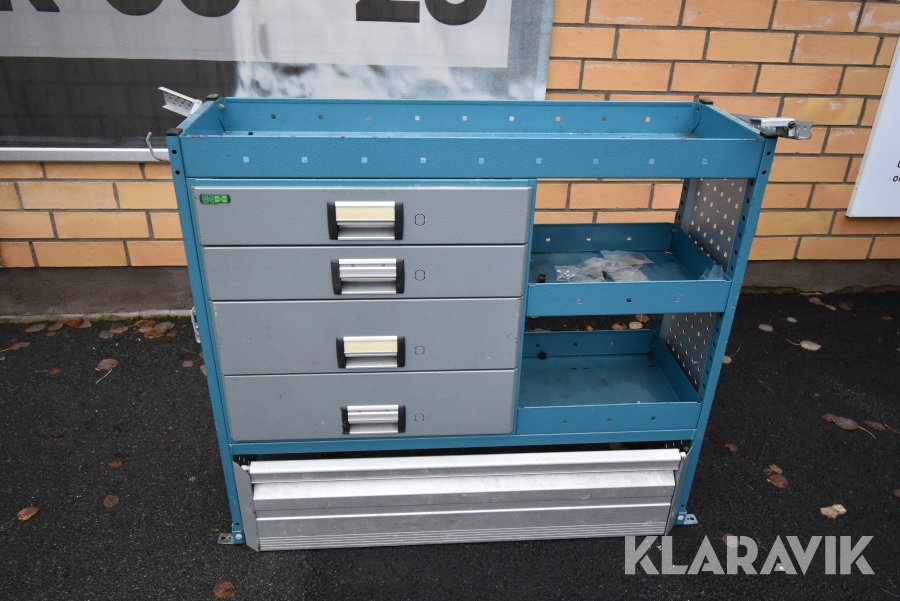 Bilinrede Håells Lådor & hyllor