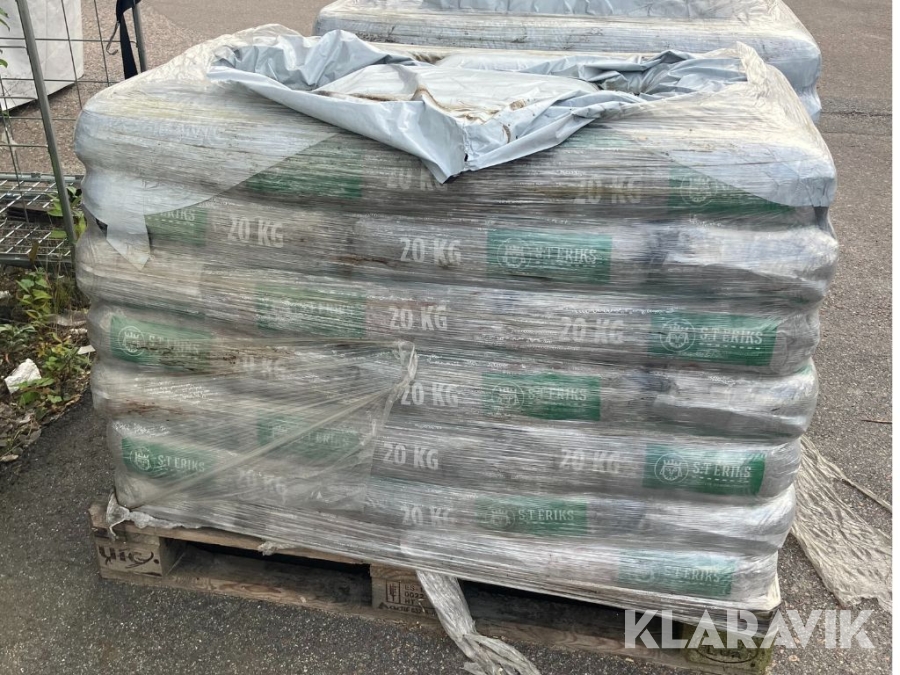 Sand S:t Eriks Dekorfog Ljusgrå 1 st pall