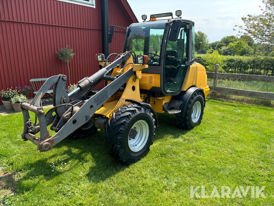 Hjullastare Volvo L25B med skopa och gafflar