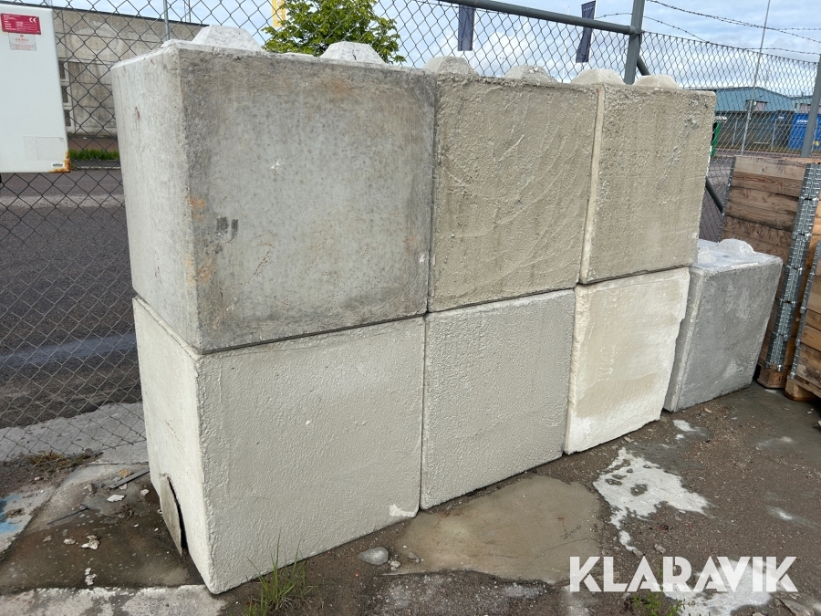 Legoblock 20 st Sydsten Betong 800x800x800 mm