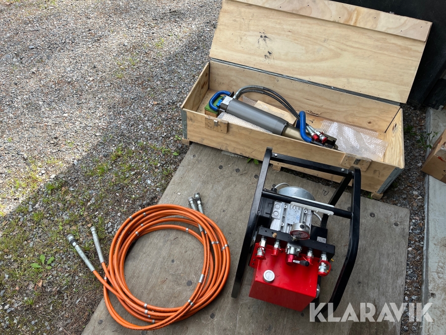 Stenspräckare Tehma Cuneo SP400 med hydraulaggregat och slang