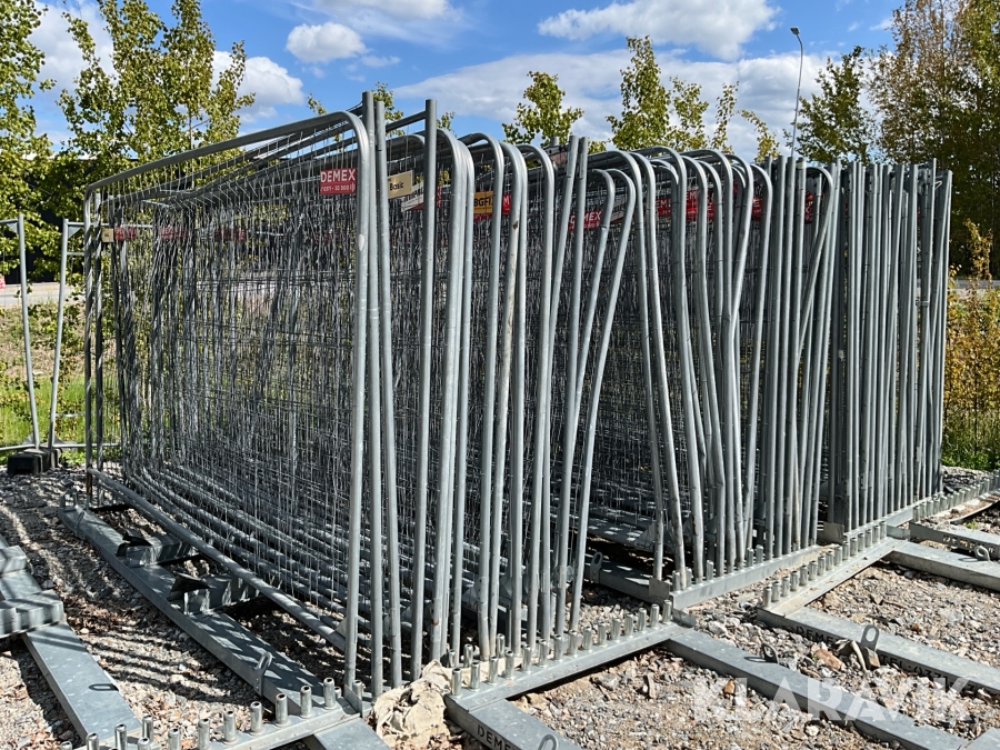 Byggstängsel 75st med fötter 75st