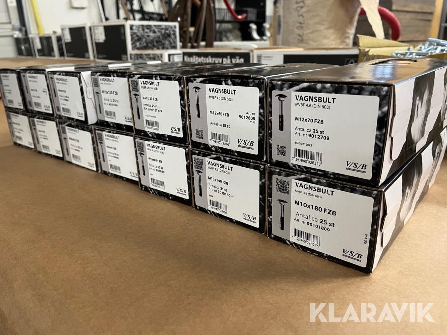 Vagnsbult Västsvensk Byggskruv 800st