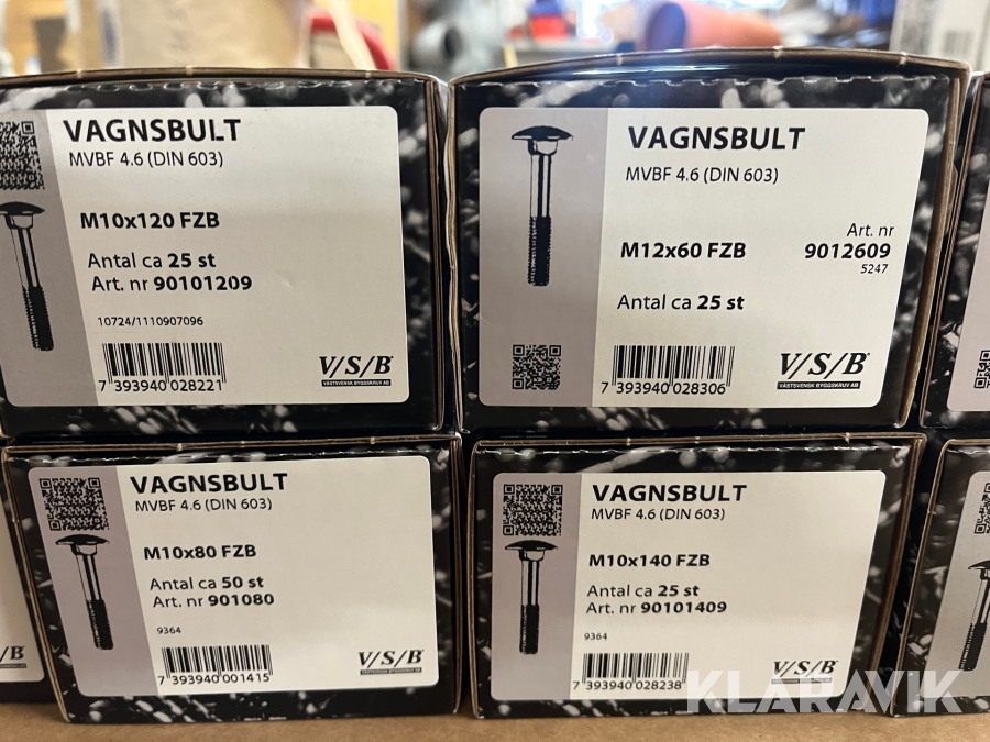 Vagnsbult Västsvensk Byggskruv 800st