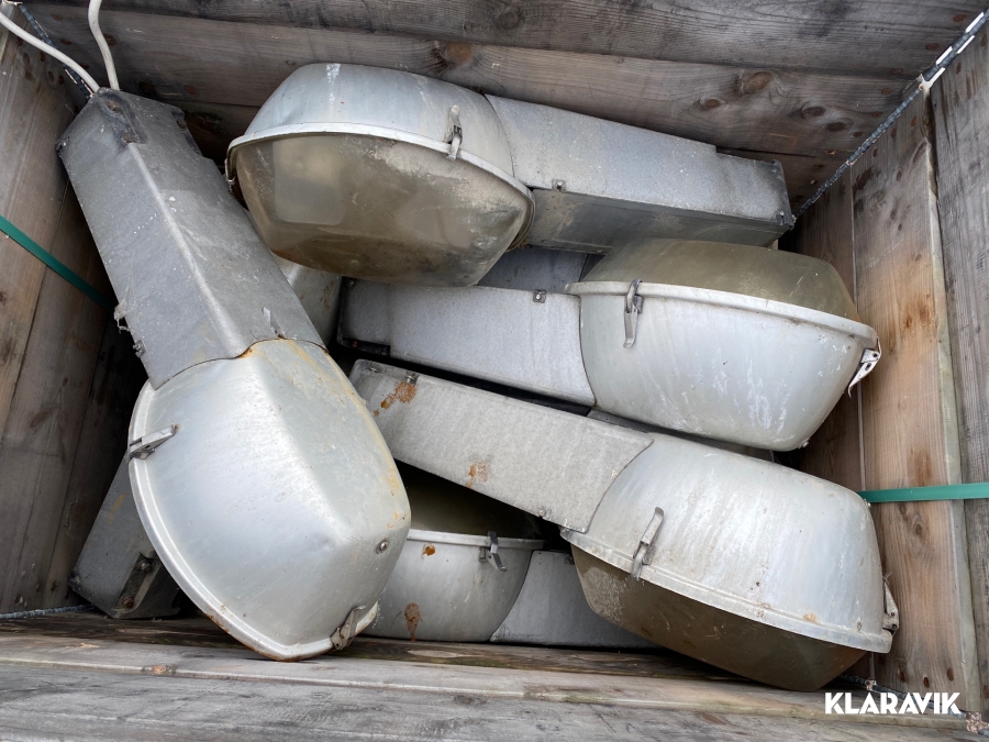 Utomhusbelysning olika belysningsarmaturer 11 st