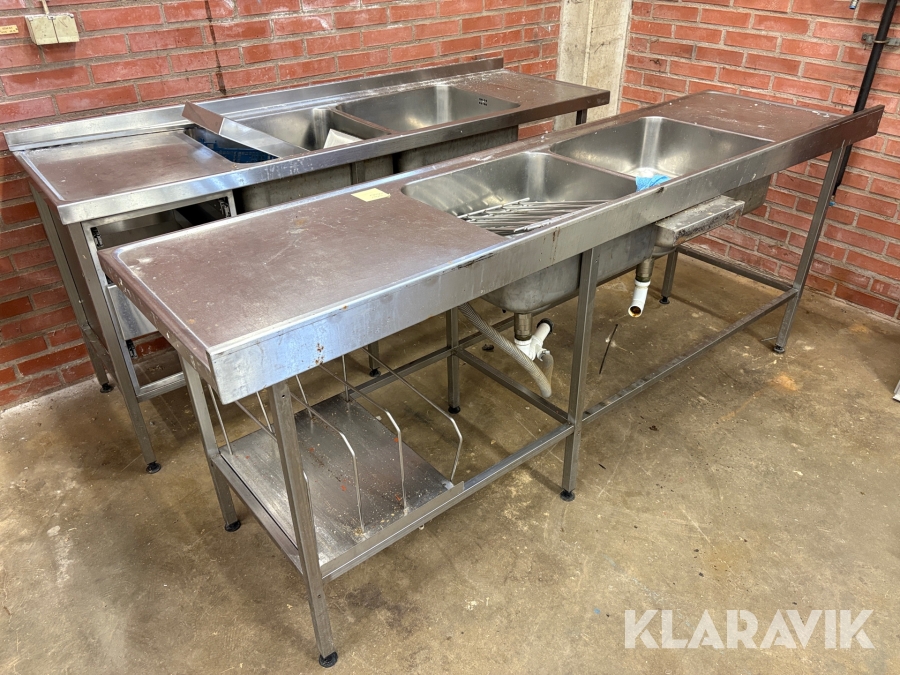 Diskbänkar rostfria 2 st