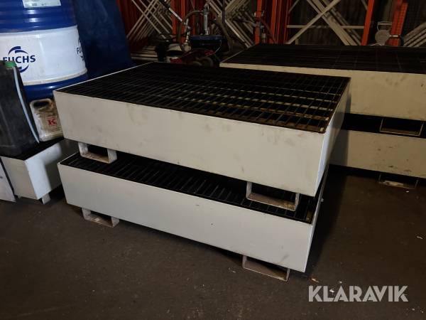 Uppsamlingskärl med Gaffelfickor 230Liter 2st