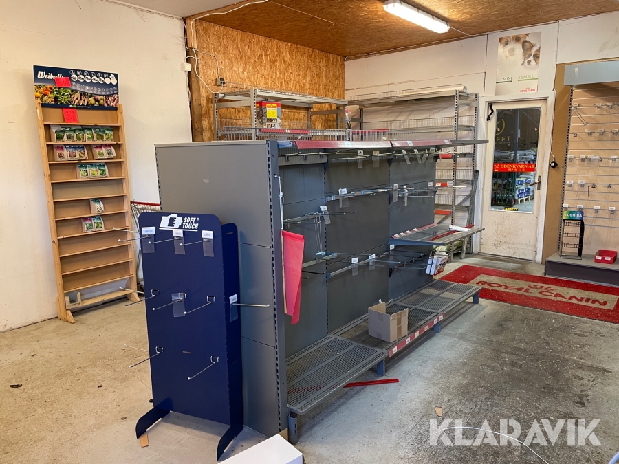 Butikshyllor för en hel butik ca 20 st