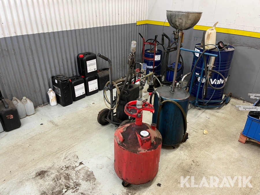 Pumputrustning, olja och kem med mera