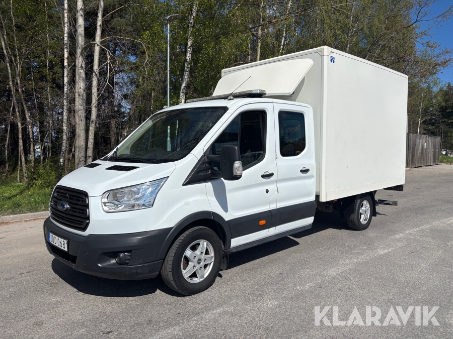 Lätt lastbil Ford Transit AWD dubbelhytt med bakgavellyft