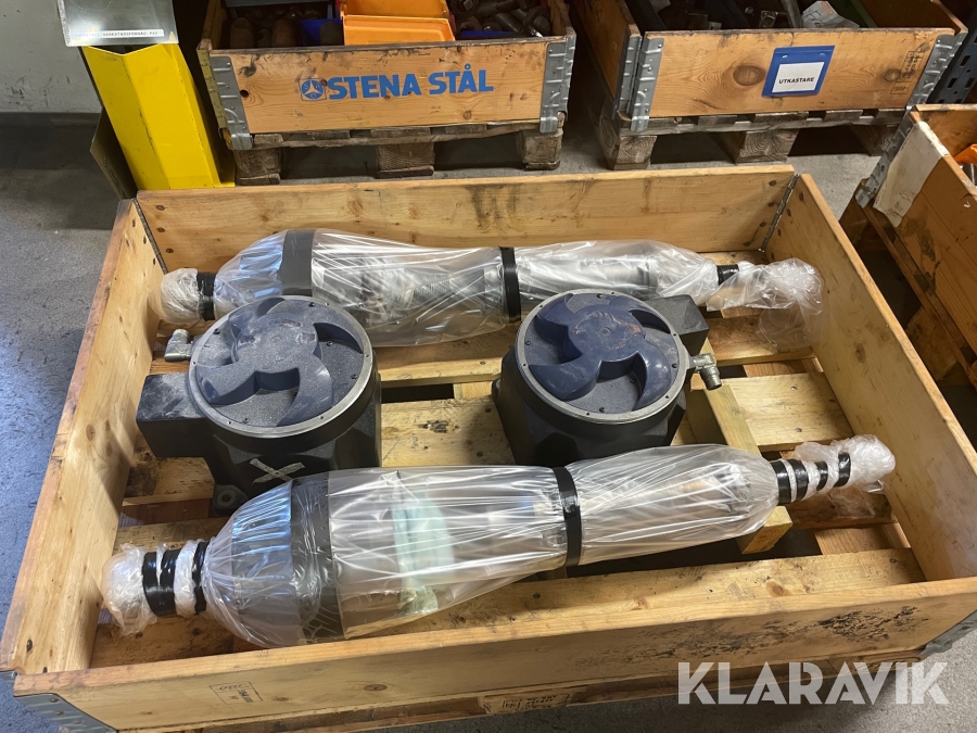 Kulskruv med motor   2 stycken