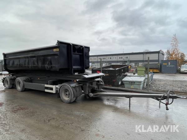 Lastväxlarvagn Istrail PKW 186 med tipp och flak