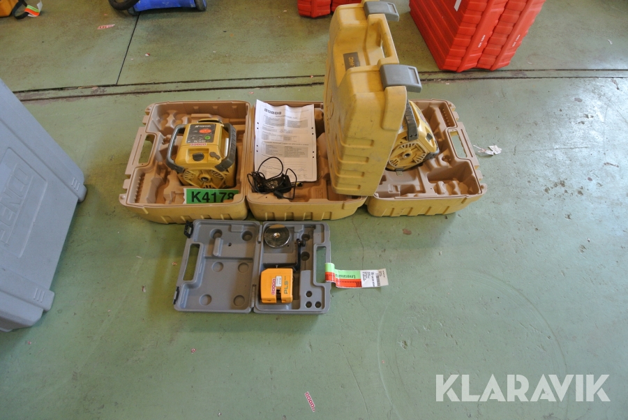 Laserinstrument Topcon med flera 3st