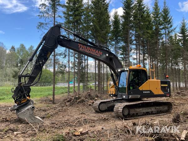Grävmaskin Volvo EC220EL gps/tilt/skopor