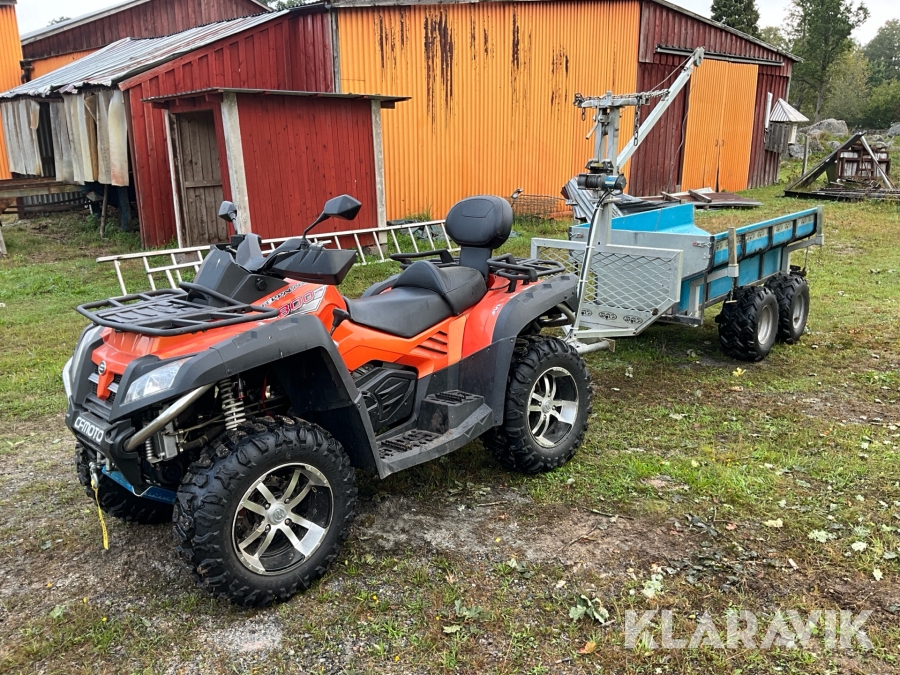 ATV CF Moto Terralander 800 V-Twin EFI, inklusive terrängsläp