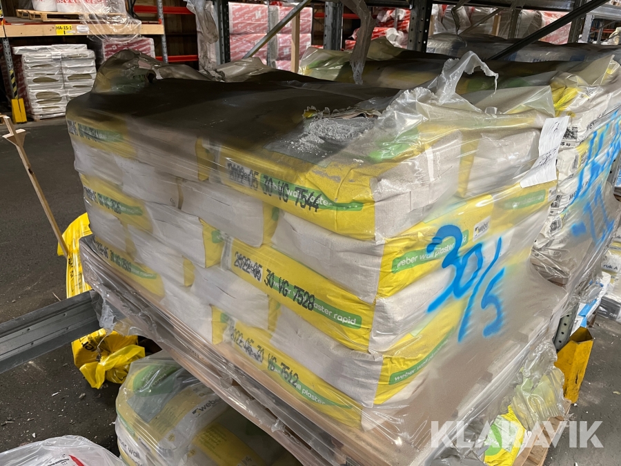 Vägglagningsbruk Weber Wall plaster rapid 40 säckar