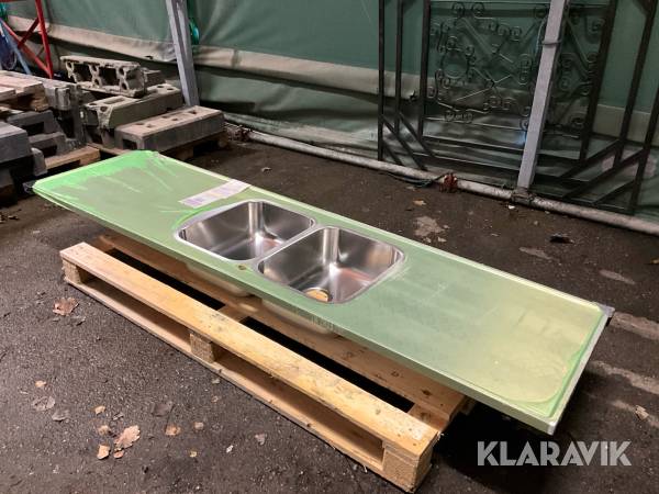 Rostfri bänk Franke H 22 V deluxe 600x2200