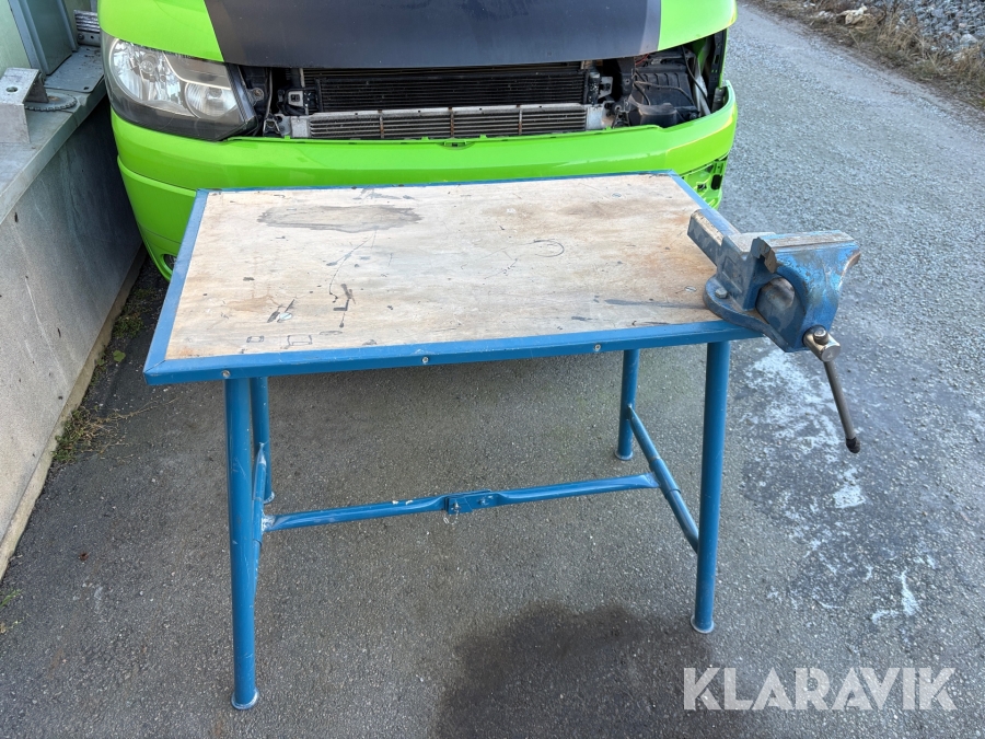 Arbetsbänk med skruvstäd Ridgid Matador ihopfällbar