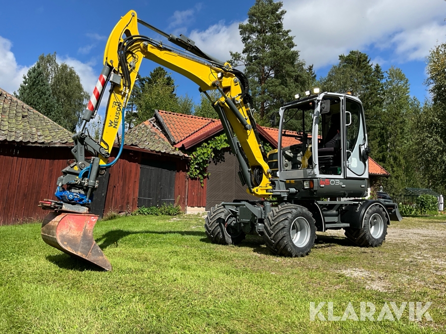 Grävmaskin Wacker Neuson 6503-2 med Tiltrotator och skopor
