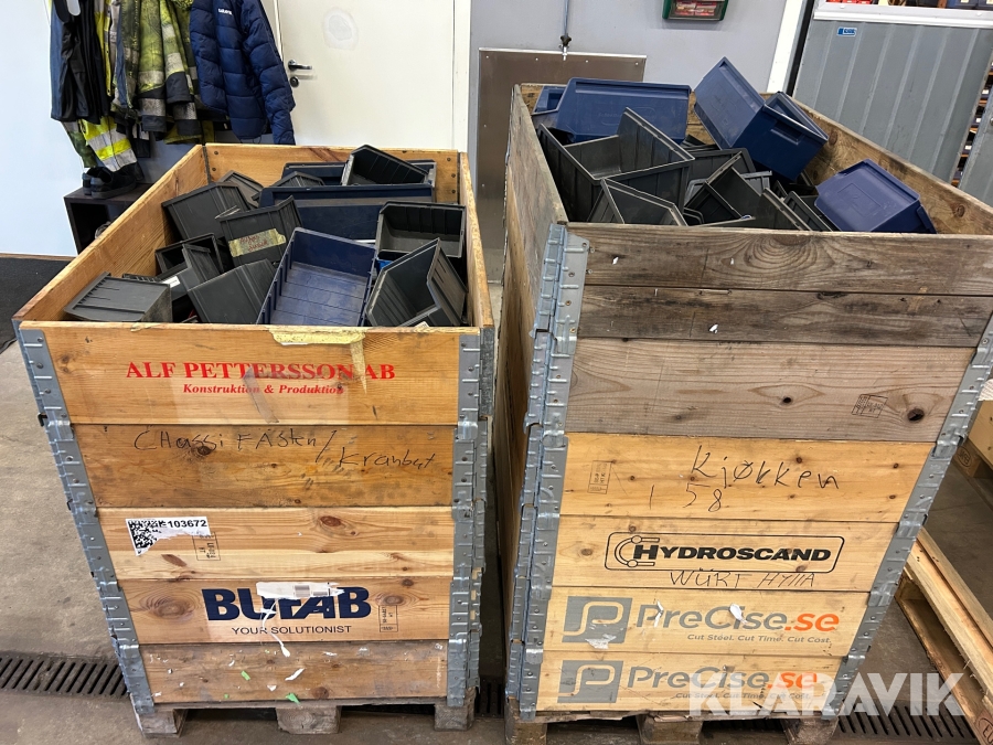 Parti med sortimentlådor