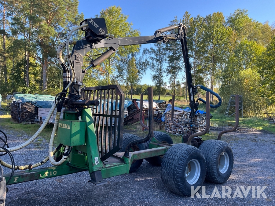 Skogsvagn Farma T10 kran C6,0D