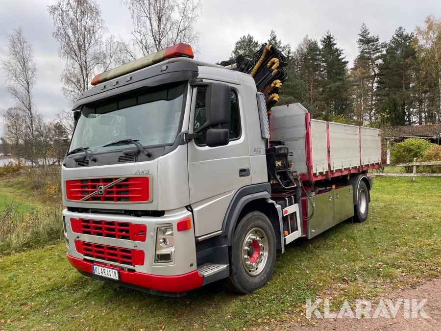 Lastbil Volvo FM9 4X2 med kran och tipp