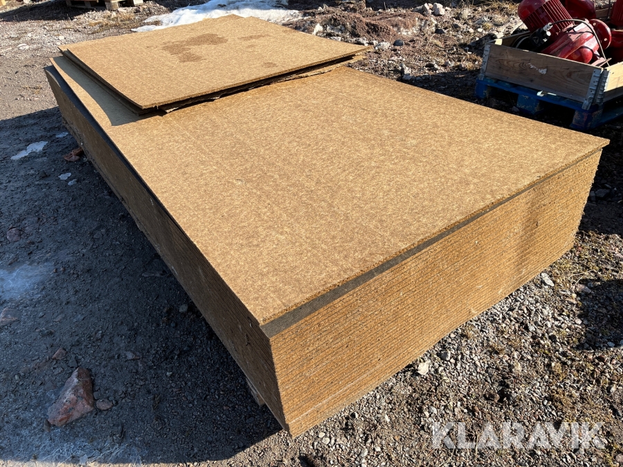 34st asfaboard och 7st förhydningspapp