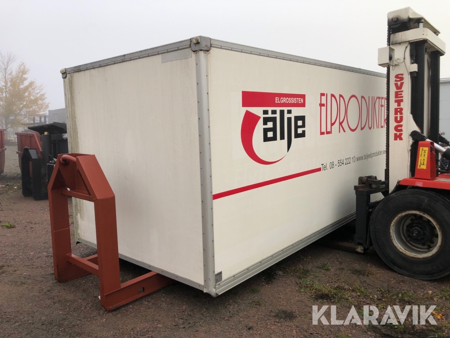 Skåp på lastväxlarram Sala kaross