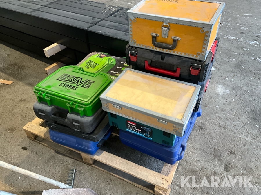 Förvaringslådor byggmaskiner