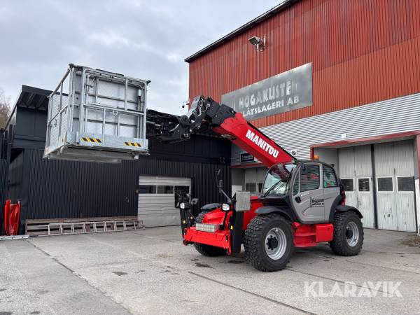 Teleskoplastare Manitou MT1840A med redskap