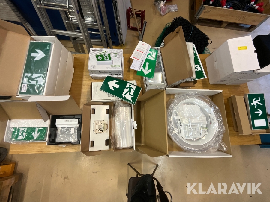 Utrymningsskyltar nödbelysning  